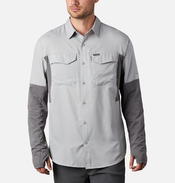 Columbia Silver Ridge Shirts Grey For Men's NZ90814 New Zealand